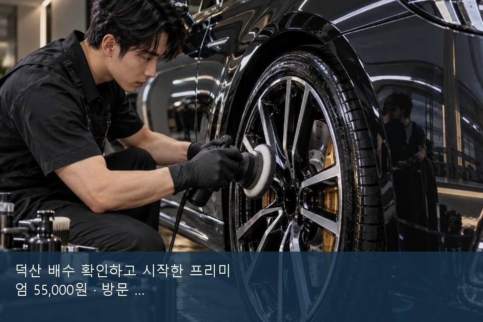 덕산 배수 확인하고 시작한 프리미엄 55,000원 · 방문 전에 확인한 것